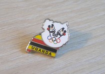 2012 London Olympics badge 2014 Nanjing Youth Olympics badge Uganda Olympic Committee NOC badge