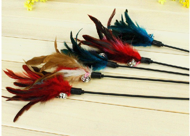 Kitty Toys Teasing Cat Sticks Feather Teasing Cat Sticks All Kinds Of Bell Feather Mice Teasing Cat Sticks With Bell-Taobao