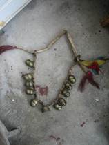 A perfect set of eleven treasures of the Republic of China loud bells of old bronze bells 11 with red rags