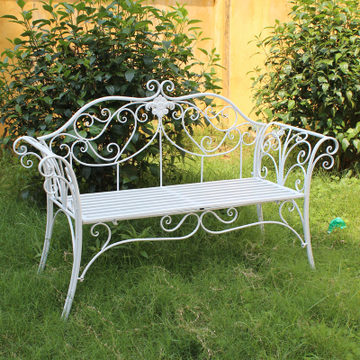 Eurostyle Iron Art Sofa Chair Double Backrest Chair Shooting Chair Outdoor Fields Garden Balcony Park Leisure Patio Benches