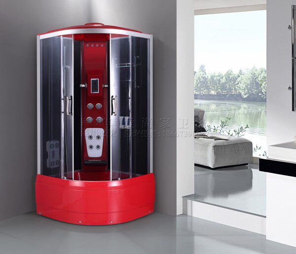 Factory direct whole shower room special price whole bath room 100*100*225 bath room glass room 048-1