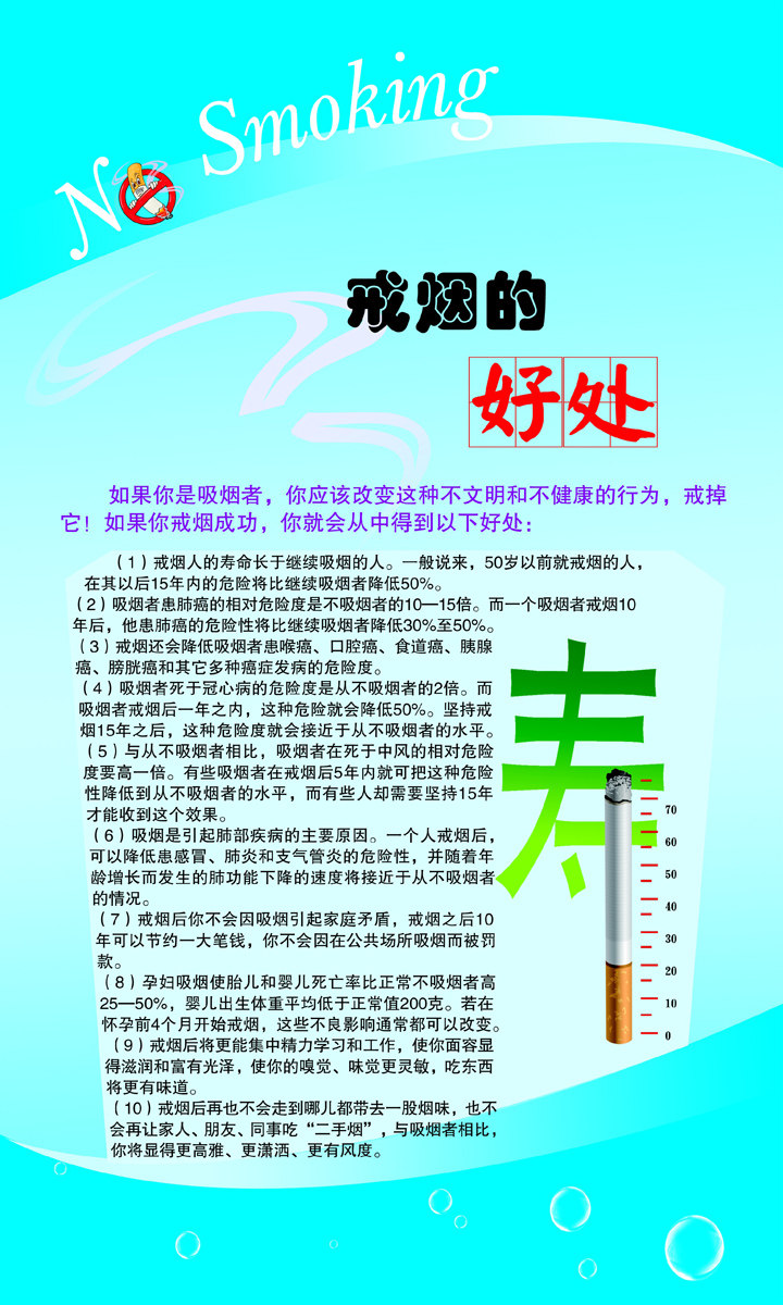 海报印制139素材禁烟展板147