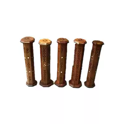Indian old mountain sandalwood traditional incense box (for thread incense)