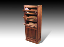 Sound element WCDS-3 1LP black walnut clam CD cabinet vinyl record Cabinet CD frame storage