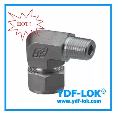 316 stainless steel ferrule outer tooth elbow male thread ferrule bending fitting right angle ferrule fitting