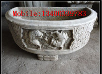 Wall - pot stone - fish tank stone - carving tank decorated with stone - carving 154