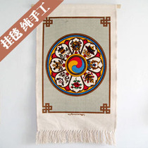 Home decoration Tibetan handmade hemp woven auspicious eight treasures tapestries in all directions