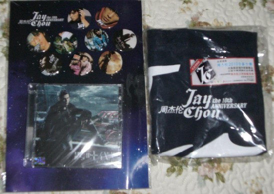 正版专辑 jay周杰伦 第10张专辑 跨时代 CD+9张专辑限量封面勋章