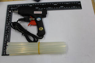 Rubber gun 20W blue microglue gun hot melt gun send rubber gun 5 stick