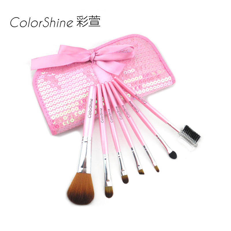时尚7支亮片化妆刷/彩妆刷 套装刷 专业化妆工具 便携款 正品