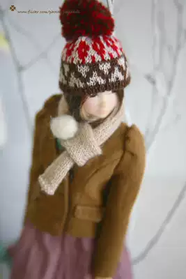 Gaga hand-made coffee lamb pattern A hat momomoko Blythe ararwood jerryberry fr