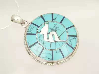 Tang Mei Zheng Yan Zong Qong Zong Qin Sanskrit Pendant Sitan Sanskrit Jizo Bodhisattva Seed Word Pure Silver