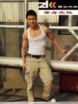 New summer I-shaped can tight sleeveless elastic sweat absorption sports fitness clothes bodybuilding training vest men custom-made