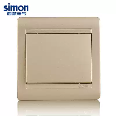 Simon Gold switch panel champagne switch socket 55 series single open single control switch N51011B-56