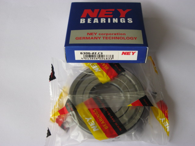 Germany NEY high speed bearing 6306ZZC3 6306-2Z C3 size 30*72*19