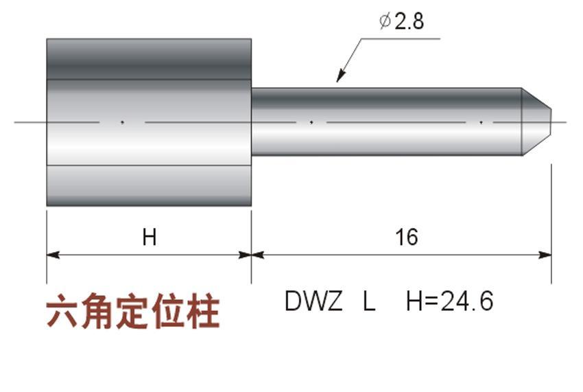 Manufacturer direct selling hexagonal positioning column (L number) positioning needle part diameter 2 8mm probe accessories