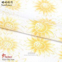 South Korea Jemono 14CT Gorgeous Embroidered Fabric Sunflower Sun Flower Cross Embroidered Cloth