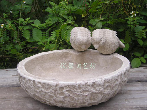 Eurostyle coarse pottery flower pots make old retro clay pottery floral floral gardening mixed pottery floral disc creative multimeat parquet