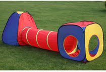 Princess Foldable Childrens Tent Toy Game House Three Piece Tunnel Tent Large Labyrinth Tent