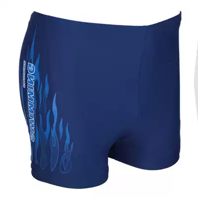 New men's swimming trunks plus size fashion professional men's flame boxer swimming trunks