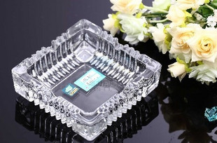 Green Apple Square Wheel Tobacco Cylinder Glass Smock Ashtray G1016-3