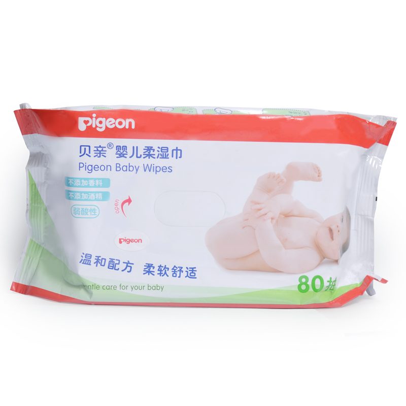 Pigeon/贝亲 婴幼儿湿巾80抽片装宝宝用