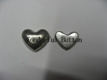 28#Peach heart heart chicken heart cloth buckle embryo shaped cloth buckle naked buckle