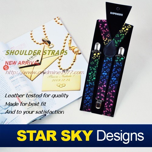 Xingzhao●Korean fashion British music thin shoulder men and women holding baby bag universal hanging pants with 3 clips BD1093 notes