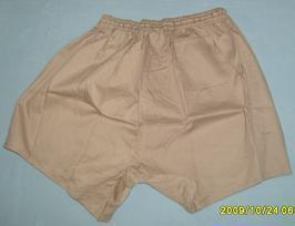 Needle-Spun Floral Pattern Pure Cotton Khaki Men's Boxer Shorts, Old-Style Loose Shorts, Extra Large Size Underwear (Special Offer)