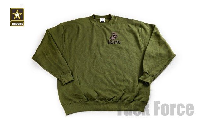 New American Original USMC Green PT Training Wear Outdoor Cashmere Tactics Leisure Fitness Elastic Pullover