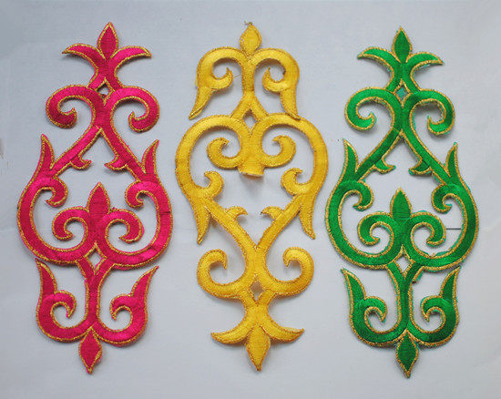 diy material cosplay anime dress costume embroidery cloth paste auspicious cloud subsidy ironing flower 3501# ironing flower