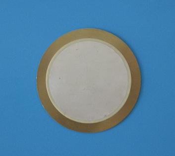 Parallel type circular double crystal piezoelectric generator Ceramic sheet diameter 40mm Substrate diameter 50mm
