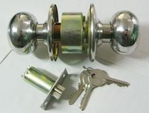 Stainless steel spherical lock room door lock anti-lock big door lock wood door lock office with lock with key wire drawing