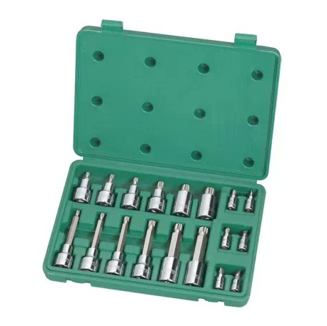 Shida Five Gold Tools Sata 18 Pieces 6 3x12 5mm Series Screwup Sleeve Set Steam Repair Group Sleeve Tools