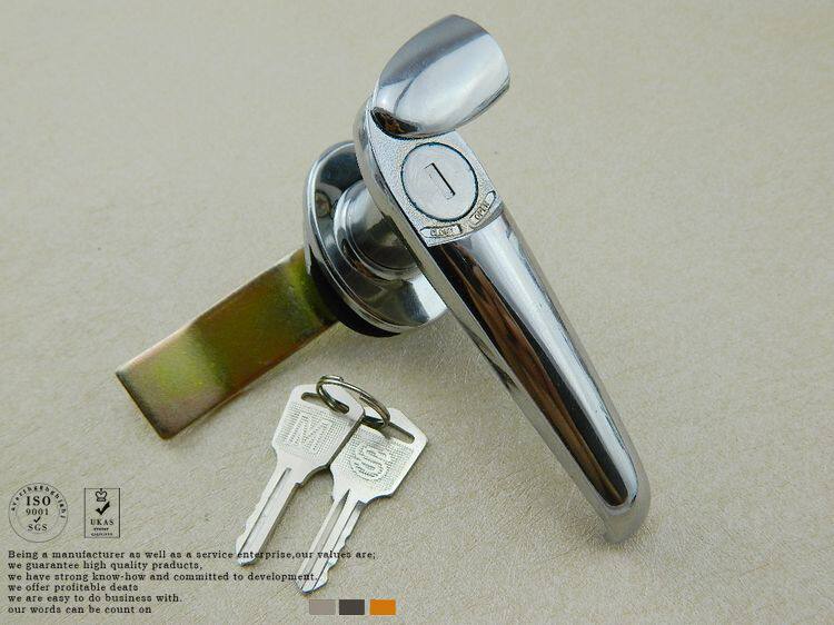 Distributor plane rotating handle lock turn tongue lock electric box lock MS308-2 electric cabinet lock AB70