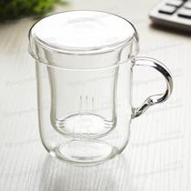 Heat resistant glass tea tea Tea Cup Flowers Tea Cup Mark Cup with built-in glass filter screen 270ml cups