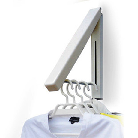 European-style wall mini wall retractable creative clothes hanger Hidden hanger space-saving enhanced version