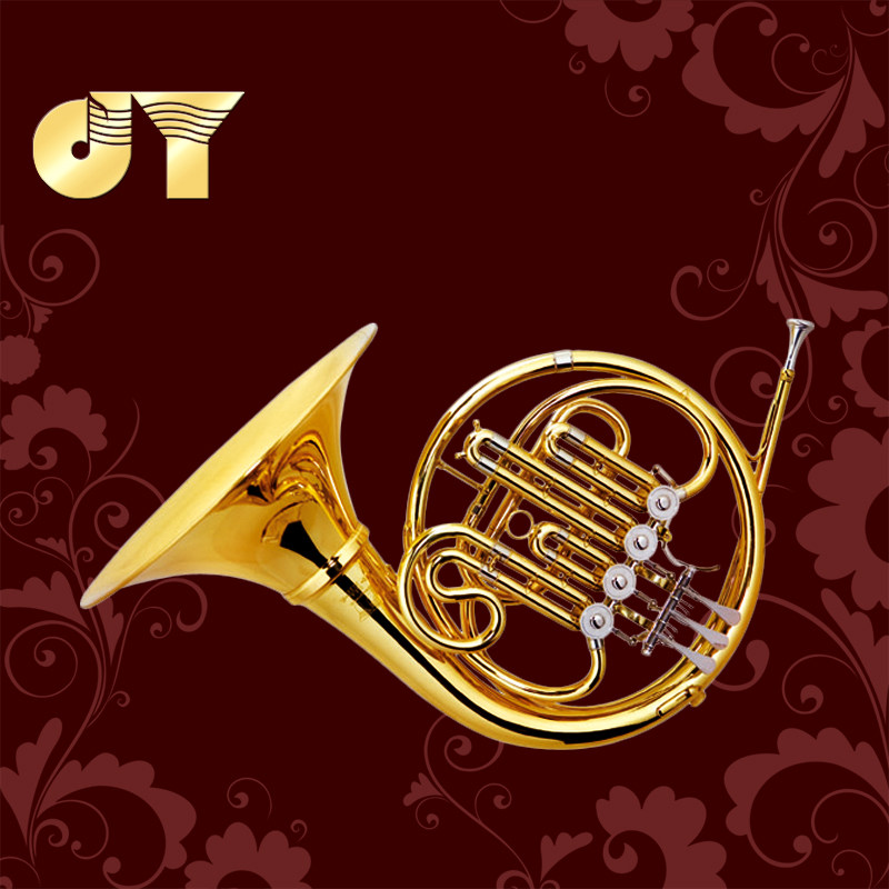 Golden Music Instrument Four-key single-row horn B-flat JYFH-E120G lacquered gold Factory direct sales Anti-counterfeiting inquiry