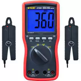 Factory direct sales]Iridium Thai ETCR4100 digital double clamp phase meter digital phase meter phase meter