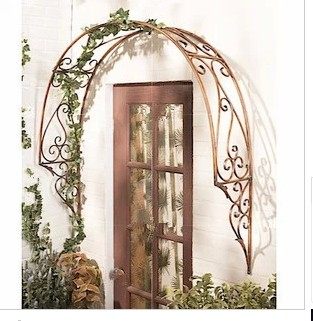 European gardening Wrought iron door decoration Wrought iron window decoration Arch climbing pergola flower frame Arch flower frame decoration