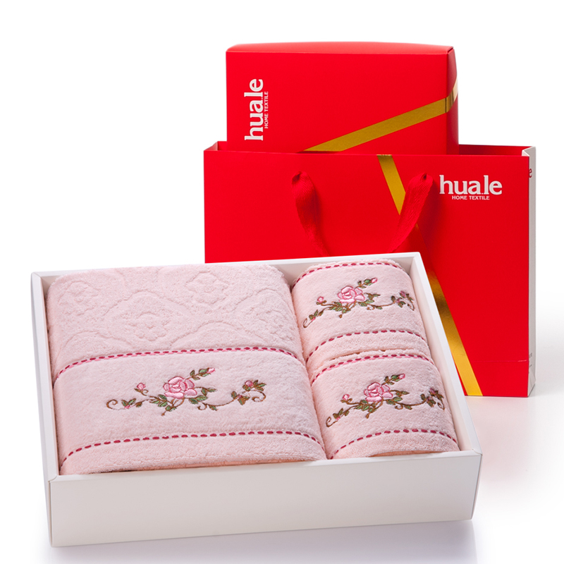 Hule D27 Towel Bath Towels Three Sets Gift Box Dress Kit Wedding Wedding Practical Return Gift Wedding Birthday Gift