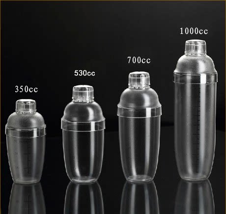 PC resin snow pot snow cup scale wine shaker wine mixing pot milk tea snow pot 350 1000CC