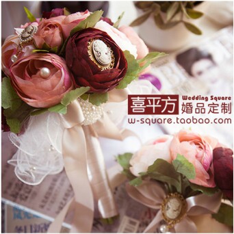 Eurostyle emulates handmade wedding high-end wedding handmade bride flower balls European and American bridesmaids to hold flowers