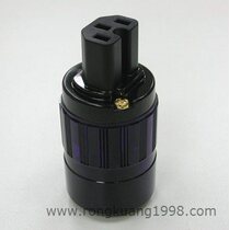 C15R IEC 320 character head Silver plated audio stage plug Gold plated connector Audio plug