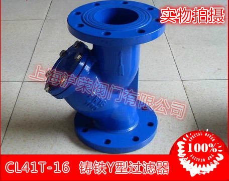 GL41H-16 cast iron Y type filter cast iron flange filter flange filter DN25-DN500