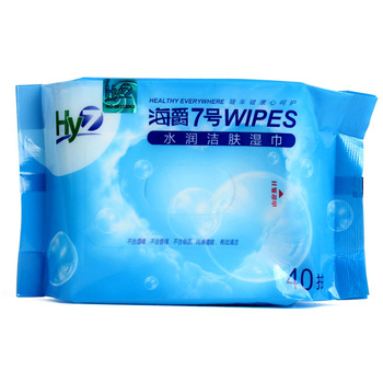 Hy7海爵7 车载无酒精水润洁肤湿巾替换装 内饰清洁湿巾补充装40抽