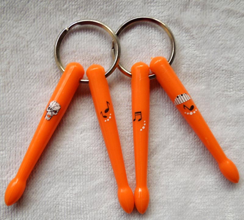 Property Cat Small Drum Hammer Key Button Note Mini Drum Stick Key Buttu Skull Small Drumstick-Mini Drum Stick