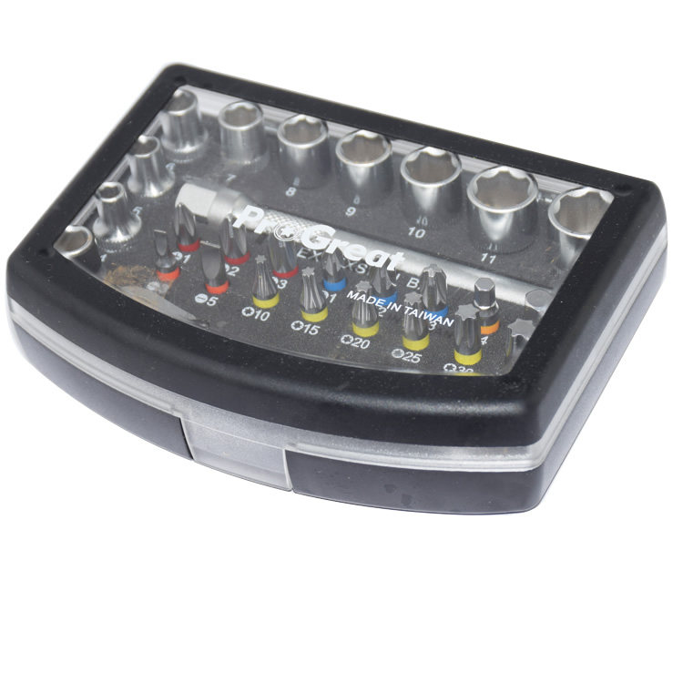 Industrial grade Taiwan Imports micro ratchet wrench sleeves Screwdriver Batch Head Combination Suit S2 material