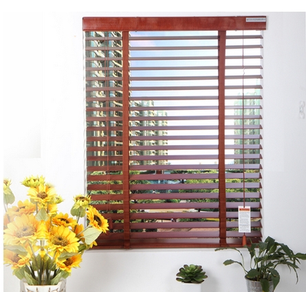 High - end high - track solid wood shutters Studio bedroom wooden shutters custom special prices