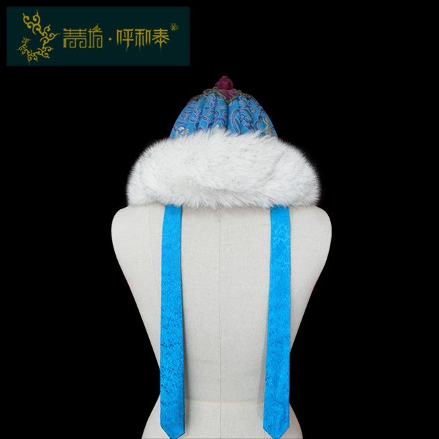 (Qingqing Workshop and Tai) Custom of Mongolian Hat Men's Khan Hat Original Design Artificial Mao